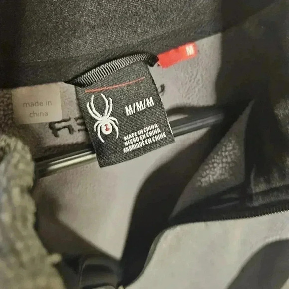 Spyder Men's Gray and Black Pullover Jacket - Medium - Picture 4 of 4